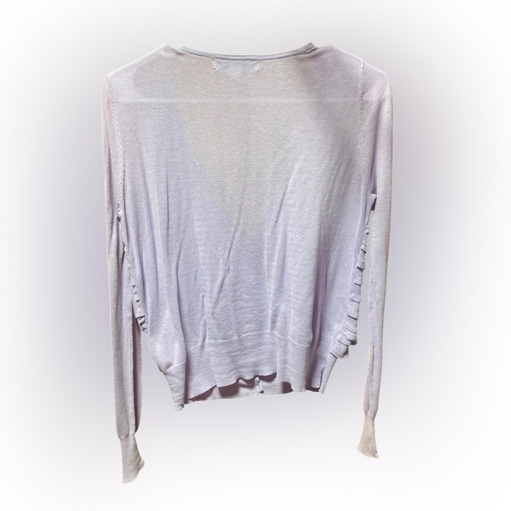XXI Light Purple Ruffled Cardigan - Picture 6 of 6